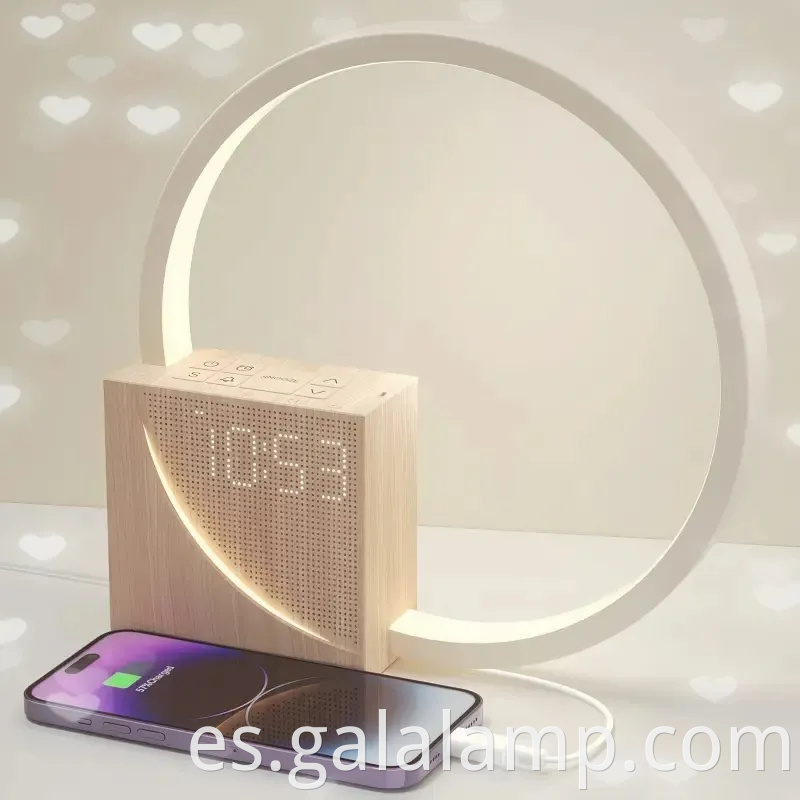 Sunrise despertador con 10 sonidos de ruido blanco para una lámpara de sueño profundo